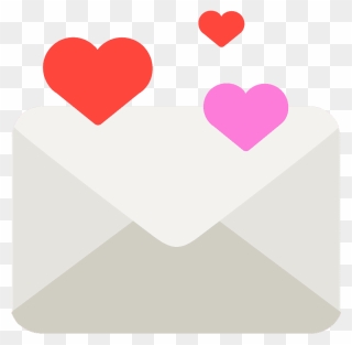 Love Letter Emoji Clipart - Heart - Png Download