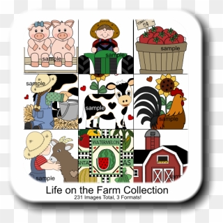 Life On The Farm Collection 231 Images Total, 3 Formats - Farm Clip Art - Png Download