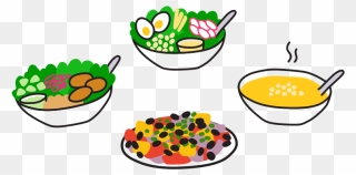 Add Meals From Our Kitchen Made Daily - Food Microgreen Dishes Illustration Clipart