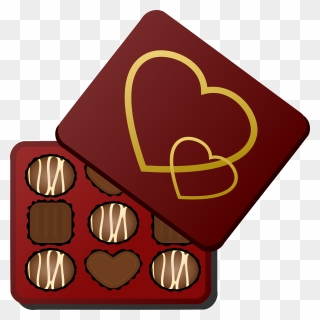 Heart Chocolate Clipart Picture Transparent Library - Box Of Chocolates Clipart - Png Download