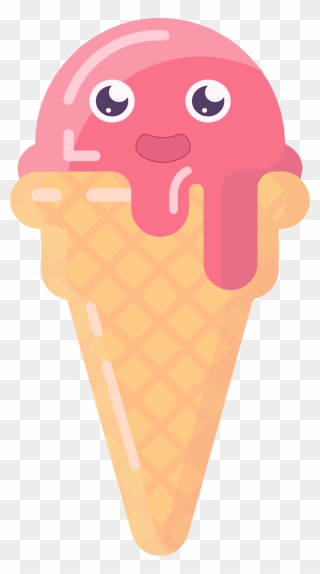 Ice Cream Cones Chocolate Ice Cream Clip Art - Clip Art Ice Cream Cone - Png Download