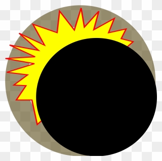 Solar Eclipse Clipart Art - Png Download