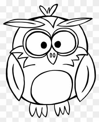 Cross Clipart Teacher - Owl Clipart Black And White Png Transparent Png