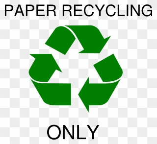 Paper Recycle Symbol Clip Art At Clker - Reduce Reuse Recycle Vector - Png Download