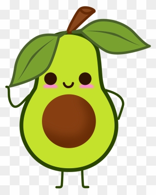 Avocado Clipart Transparent - Cute Pictures Of Avocados - Png Download