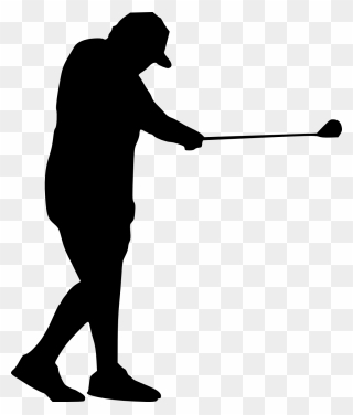 Silhouettes Png Download - Transparent Golf Swing Silhouette Clipart