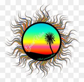 Png Palm Tree In A Circle Clipart