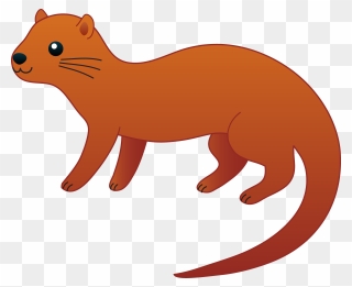 Drawn Ferret Clip Art - Clipart Otter - Png Download