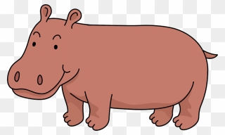 Hippopotamus Animal Clipart - Hippopotamus Sign Fuck You Cartoon Design - Png Download