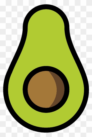Avocado Emoji Clipart - Emoji Avocado - Png Download