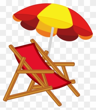 Eames Lounge Chair Beach Clip Art - Beach Chair Clipart - Png Download