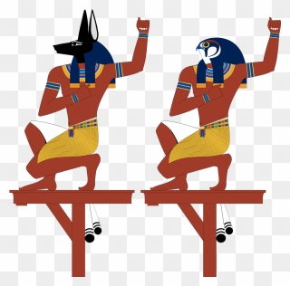 Sledding Drawing Egyptian - Egyptian Gods Clipart