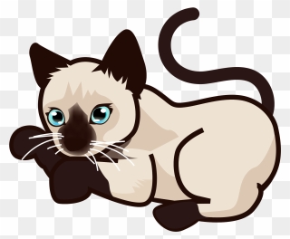 Peo Siamese Kitten - Siamese Cat Clipart - Png Download