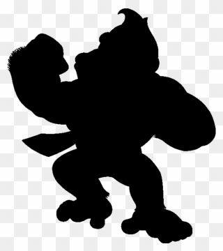 Epiphany Clipart Silhouette - Donkey Kong Silhouette - Png Download