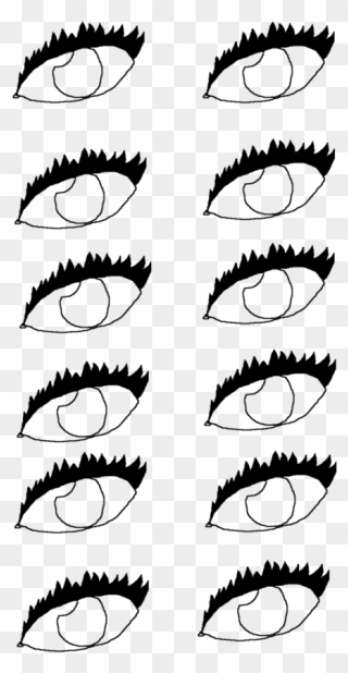 Transparent Eyelashes Clipart - Eye Liner - Png Download