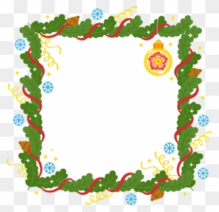 Christmas Frame Clipart - Picture Frame - Png Download