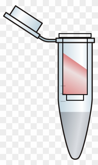 Opened Eppendorf Tube With Filter Red Clipart - Eppendorf Tube With Filter - Png Download