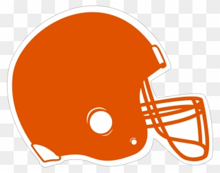 Orange Football Png - Orange Football Helmet Clipart Transparent Png