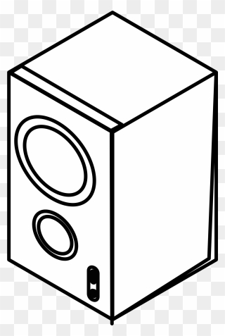 Loudspeaker 20clipart - Speaker Clipart Black And White - Png Download