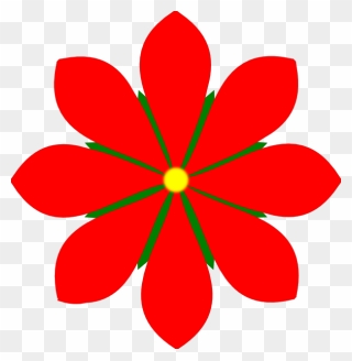 8 Petal Flower - Flower Of Services Definition Clipart