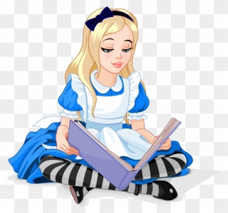 Alice In Wonderland Book Clipart - Cheshire Cat - Png Download
