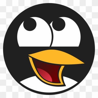 Tux Penguin Face Vector Art Image - Linux Kernel Clipart