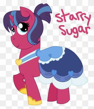 Art Trade 1/2 Starry Sugar Gala Dress By Strawberry - Cartoon Clipart