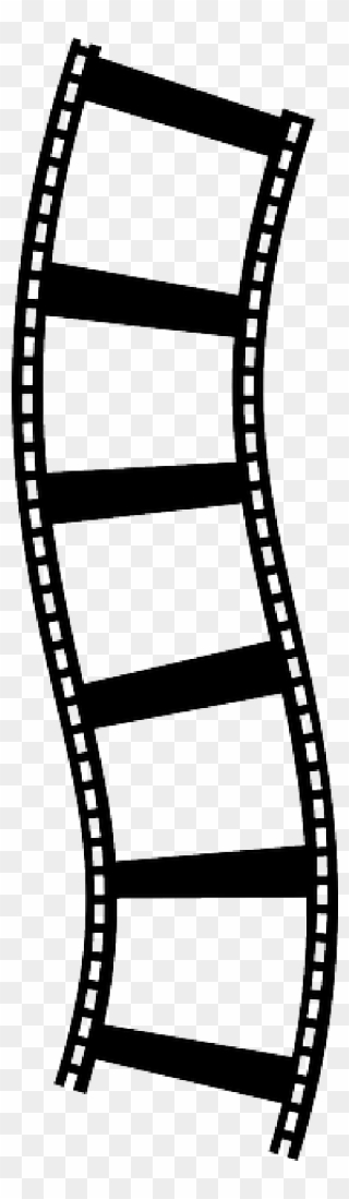 Movie Reel Showing Post Clipart - Film Strip Transparent Film Png