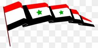 Syrian Flag - Syria Flag Png Transparent Clipart