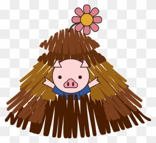 Pig From The Three Little Pigs Clipart - Illustration - Png Download