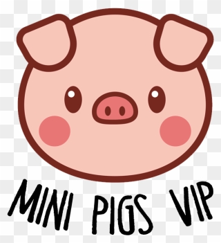 Pig Clip Art Mini Pig - Piggy Cutie - Png Download