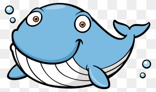 Transparent Whale Clipart Png - Blue Whale Cartoon Png
