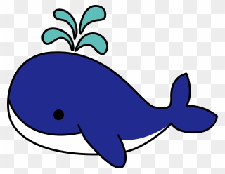 Whale Animal Clipart - Whale Sticker - Png Download