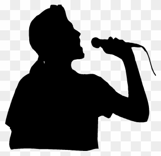 Microphone With Singer - Karaoke Singer Clipart - Png Download