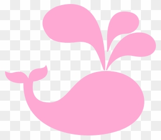 Family Clipart Whale - Pink Whale Clipart - Png Download