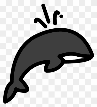 Spouting Whale Emoji Clipart - Portable Network Graphics - Png Download