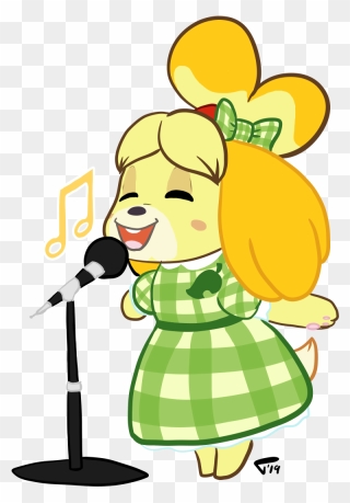 Animal Crossing Isabelle Singing Clipart , Png Download - Animal Crossing Isabelle Singing Transparent Png
