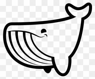 Whale Emoji Clipart - White Whale Emoji - Png Download