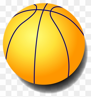 Clipart Image Of Basketball Clip Art Free Stock File - Yellow Ball Clipart - Png Download