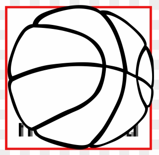 Basketball Line Art - Black And White Lined Drawing Of Basketball Clipart