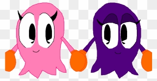 Pinky And Sue, Best Friends Forever By Cheezn64x - Pac Man Pinky And Sue Clipart