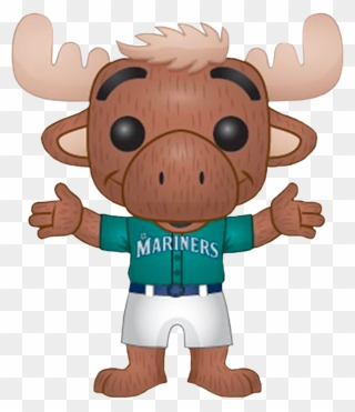 Mariner Moose Seattle Mariners Mascot Pop Vinyl Figure - Mariner Moose Funko Pop Clipart