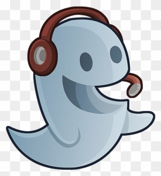 Ghost Playing Video Game Clipart , Png Download - Ghost Playing Video Games Transparent Png
