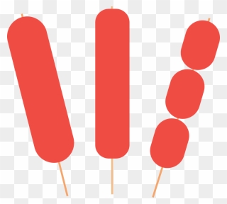Hotdogs On Stick Clipart - Png Download