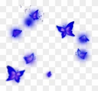 #blue #purple #butterfly #butterflies #glow #bug #bluebutterflies - Glowing Blu Butterfly Png Clipart