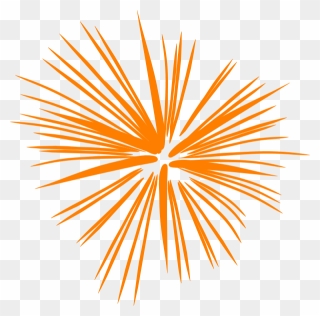 Large Orange Fireworks Clip Art At Clipart Library - Transparent Fireworks Vector Png