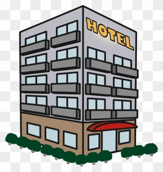 Hotel Clipart Hotel Building - Apartment Clipart - Png Download