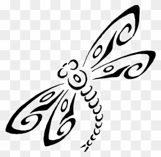 Download Dragonfly Tattoos Png Image - Free Dragonfly Clipart Black And White Transparent Png