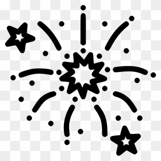 Fireworks Boom Bang Festival Celebration New Year Stars - Transparent Firework Icon Png Clipart