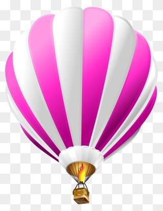 Hot Air Balloon Clipart Pink - Png Download